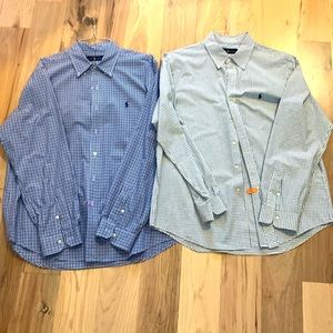 Lot of 2 Ralph Lauren Dress Shirts- Size XL